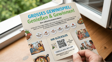 Gewinnspiel mit haptischem Erlebnis